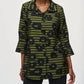 Joseph Ribkoff - Striped 3/4 Sleeve Trapeze Jacket
