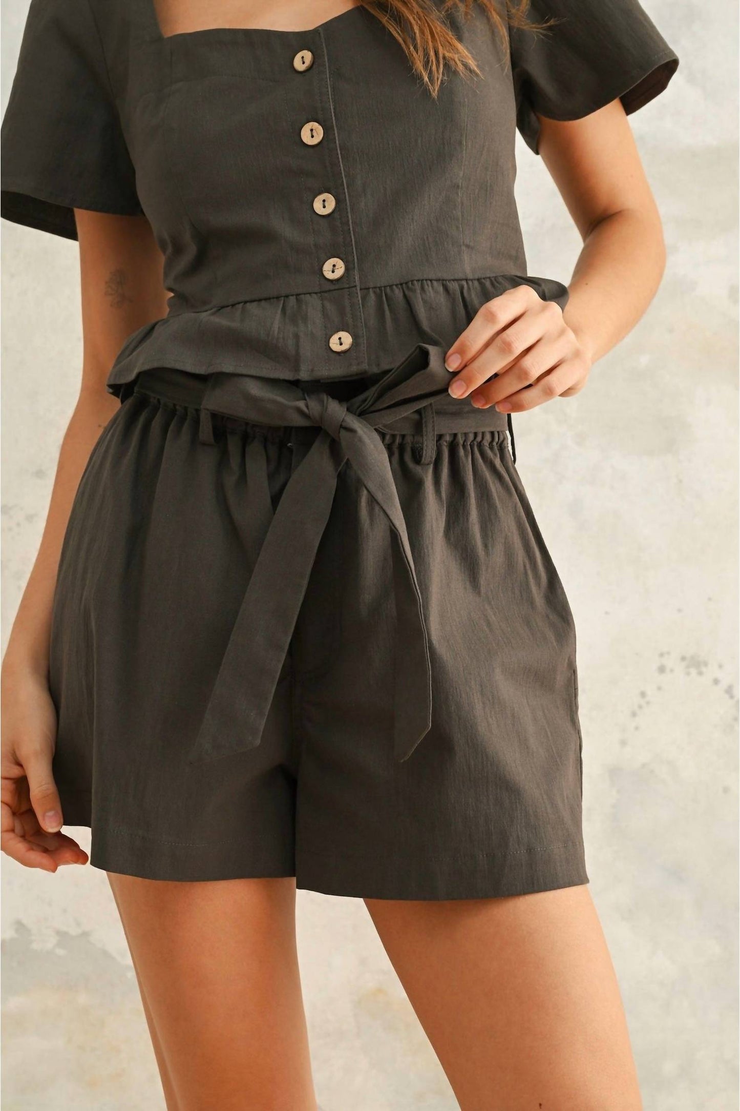 Miou Muse - Self-tie Waist Short