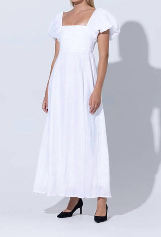 Lusana - Amy Linen Maxi Dress