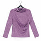 Clara Sunwoo - Drape Neck Crushed Silky Knit Top