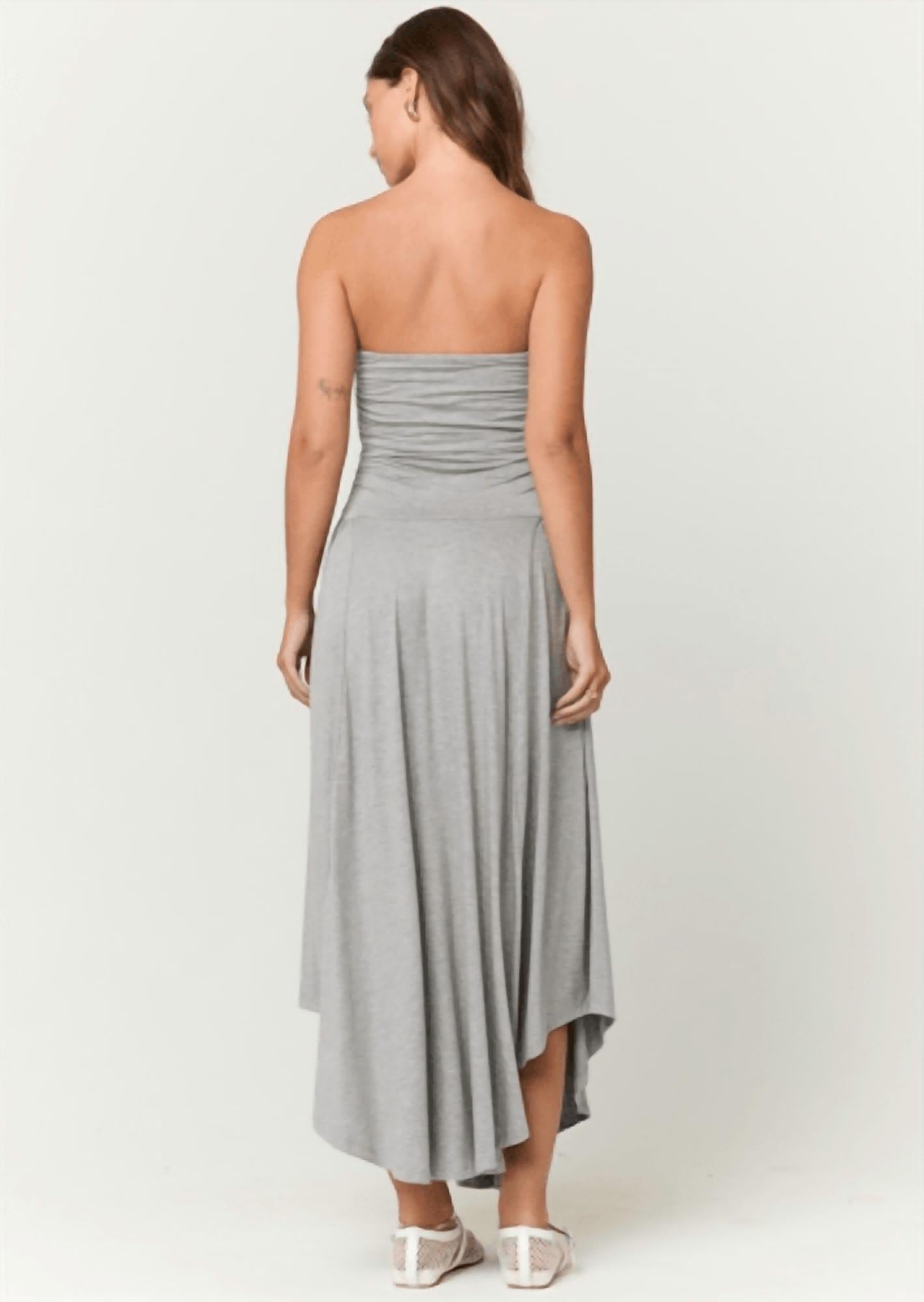 Project Social T - Goddess Strapless Shirred Dress