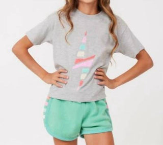 Vintage Havana - Fleece Shorts With Stripes