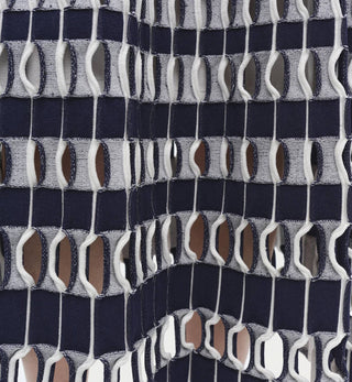 Simkhai - Adley Gingham Knit Cropped Polo