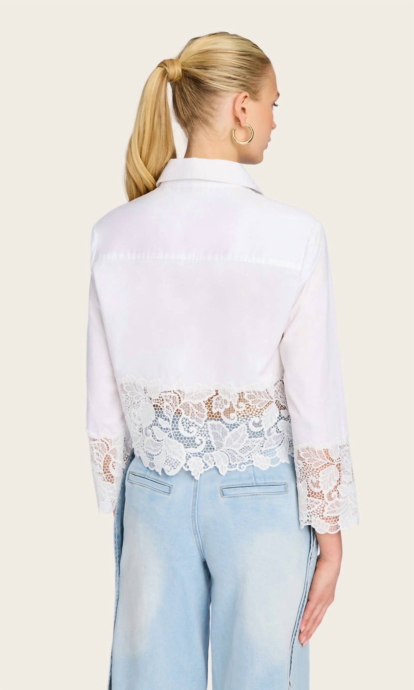 Generation Love - Issa Lace Combo Shirt