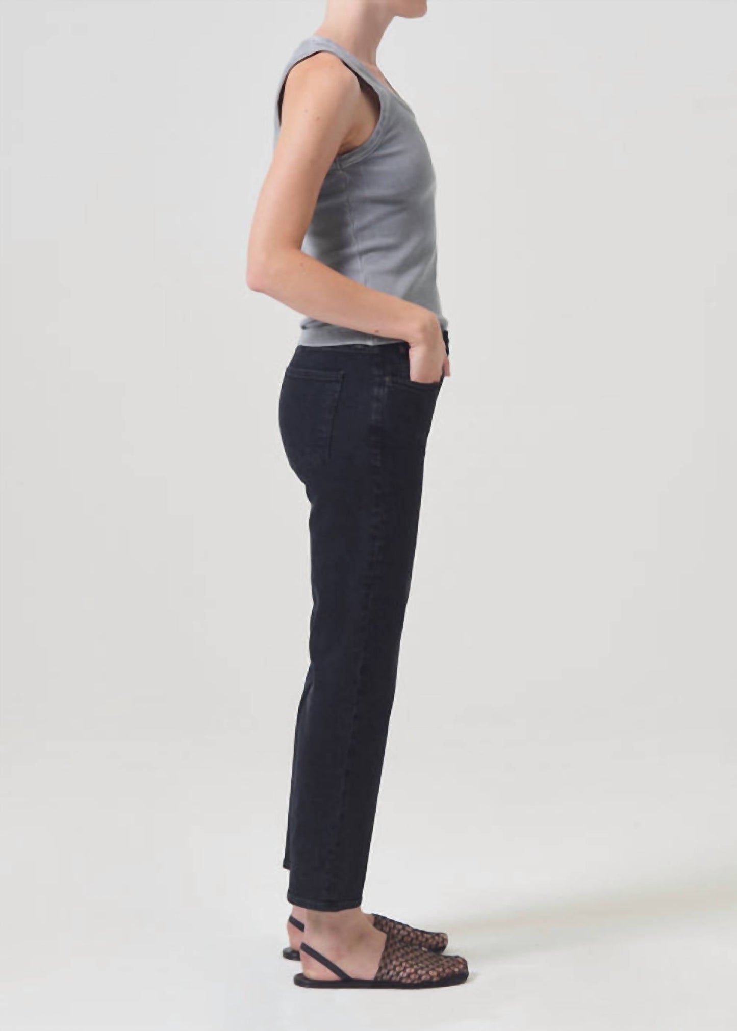 Agolde - Kye Mid Rise Straight Crop Pant