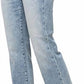 Judy Blue - High Rise Plaid Cuff Vintage Straight Jeans