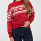 Blu Pepper - Bow And Heart Jacquard Sweater
