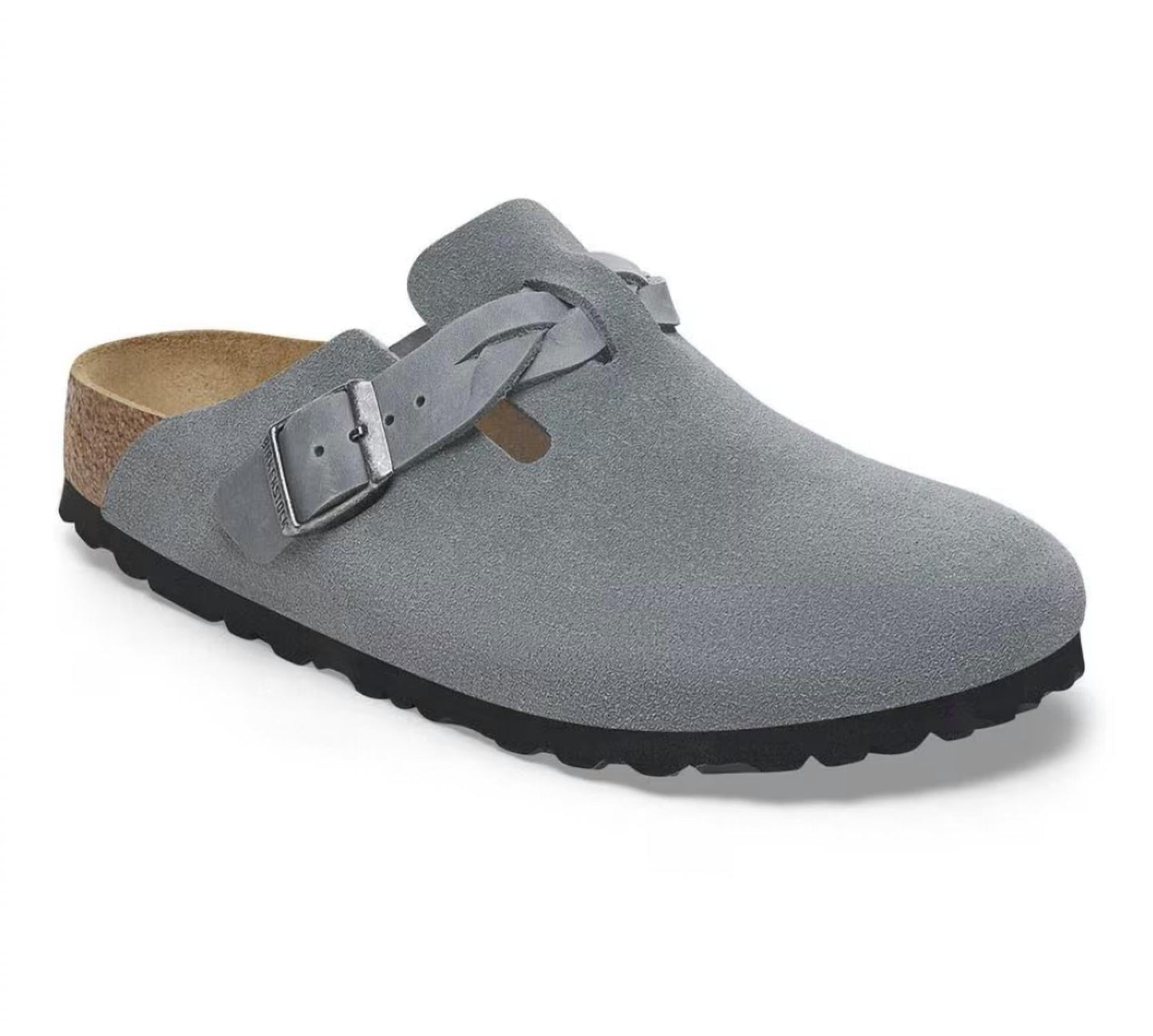 Birkenstock - Women's Boston Braided Suede Clogs