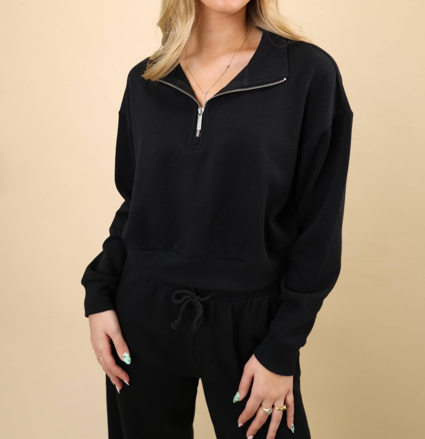 Z Supply - Downtown Half Zip Sweatshirt Top