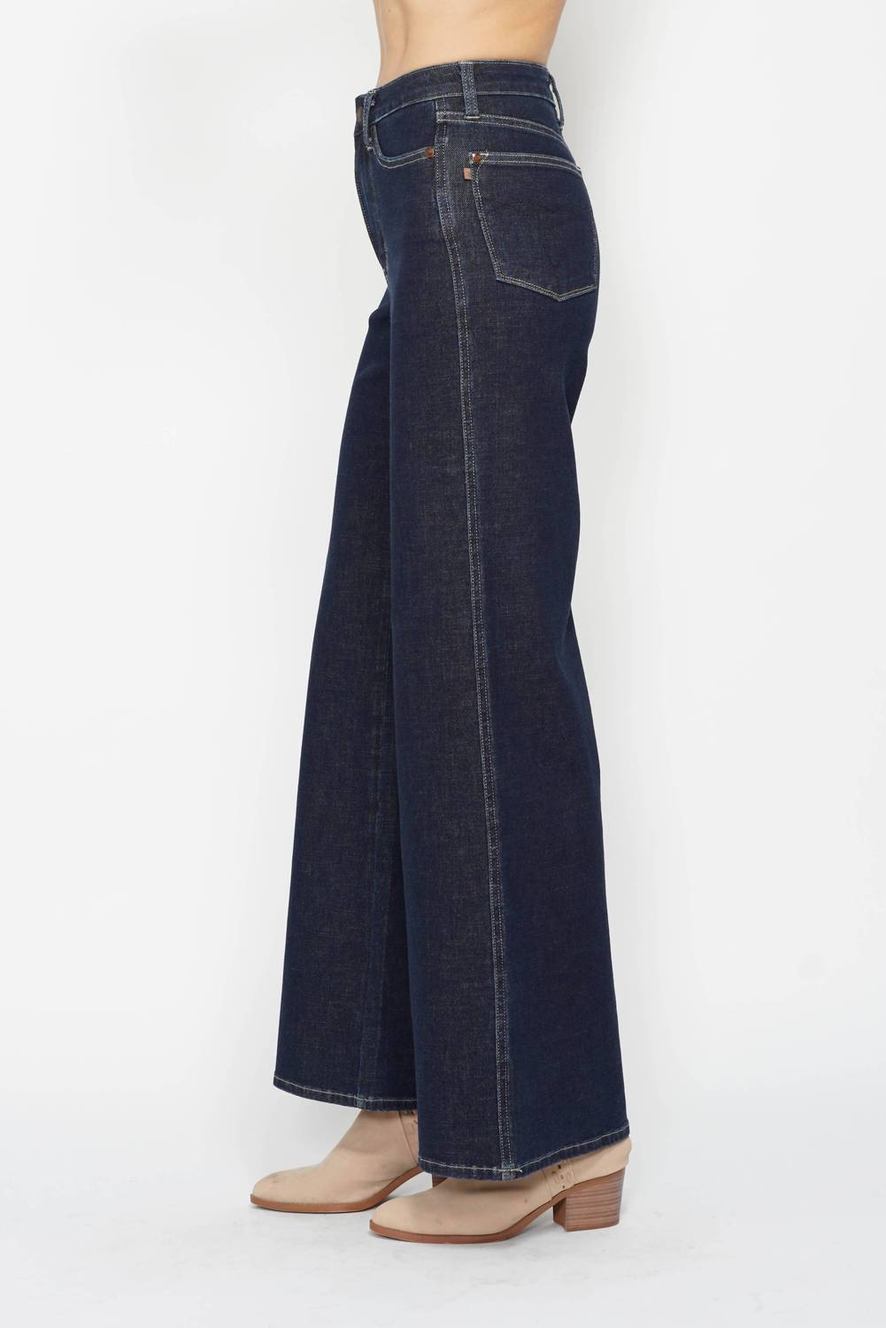 Judy Blue - High Waist Tummy Control Retro Wide Leg Jeans