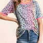 Bibi - Leopard Raglan Sleeve Top