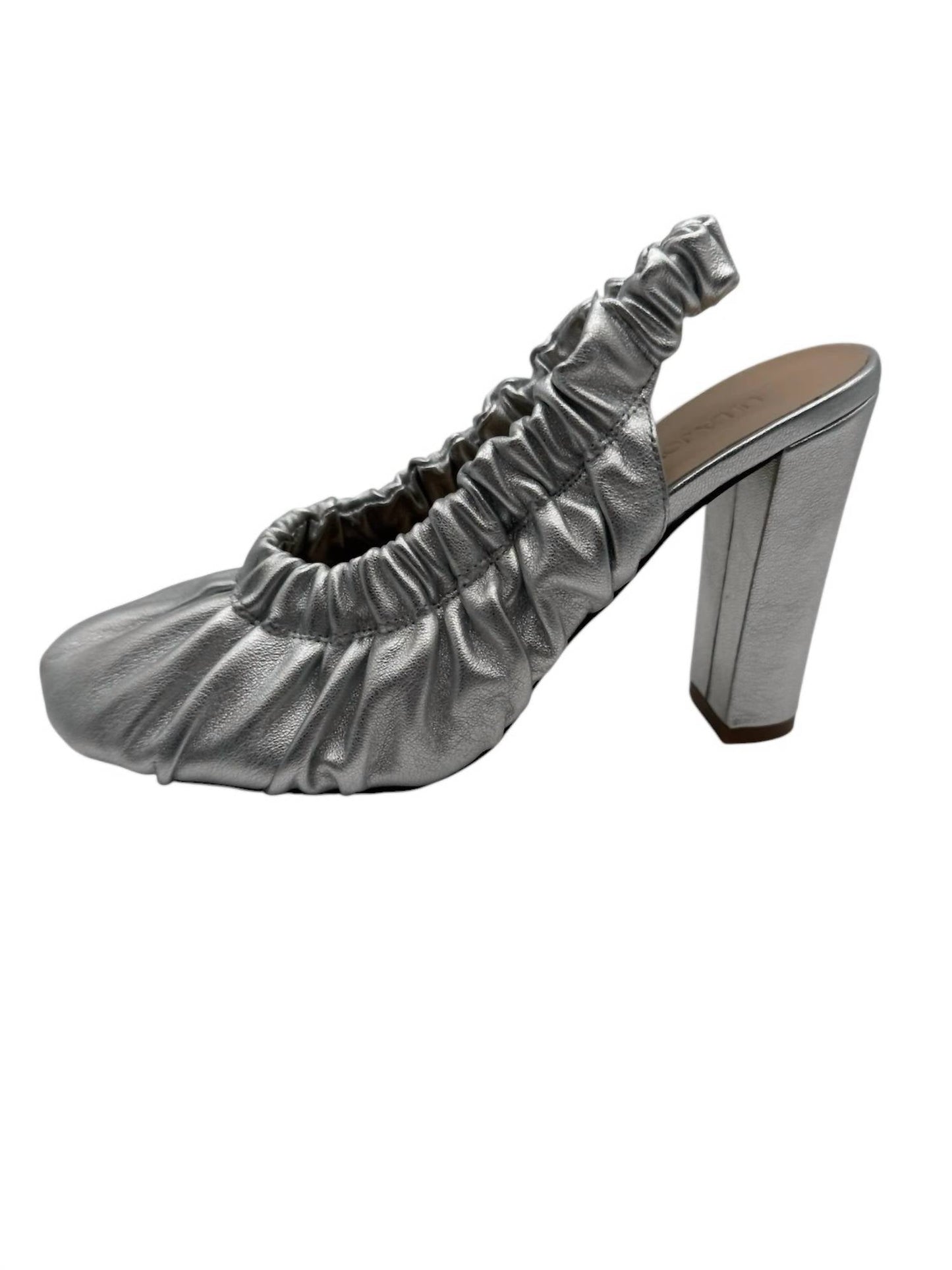 Ulla Johnson - Women's Lucia Leather Ruched High Heeled Shoes