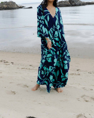 Saachi - Bold Floral Kaftan Dress