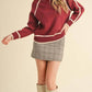 &Merci - Contrast Trim Turtleneck Sweater