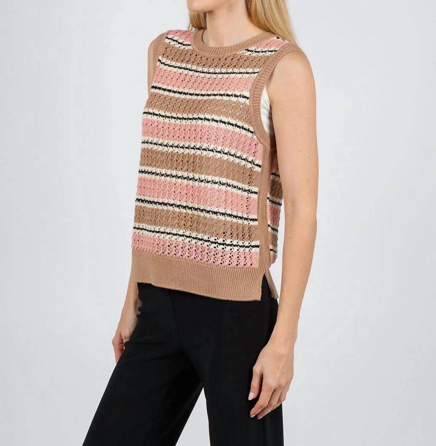Varley - Deeley Stripe Stitch Tank Top