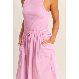 Hyfve - Sleeveless Cargo Midi Dress