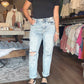 Judy Blue - Mid Rise Boyfriend Distressed Jeans