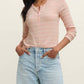 Z Supply - Ferris Cropped Striped Henley Top
