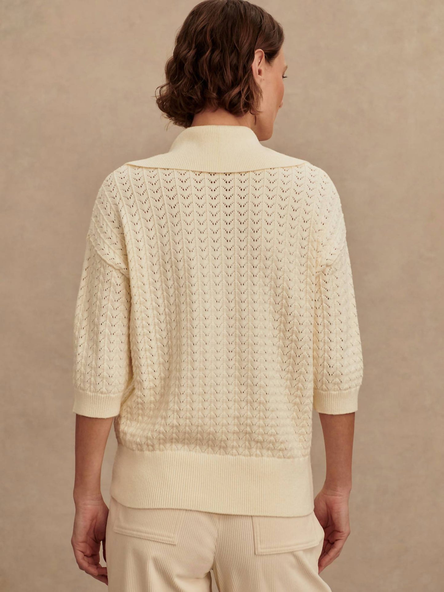Varley - Arnie Half Zip Knit Polo Top