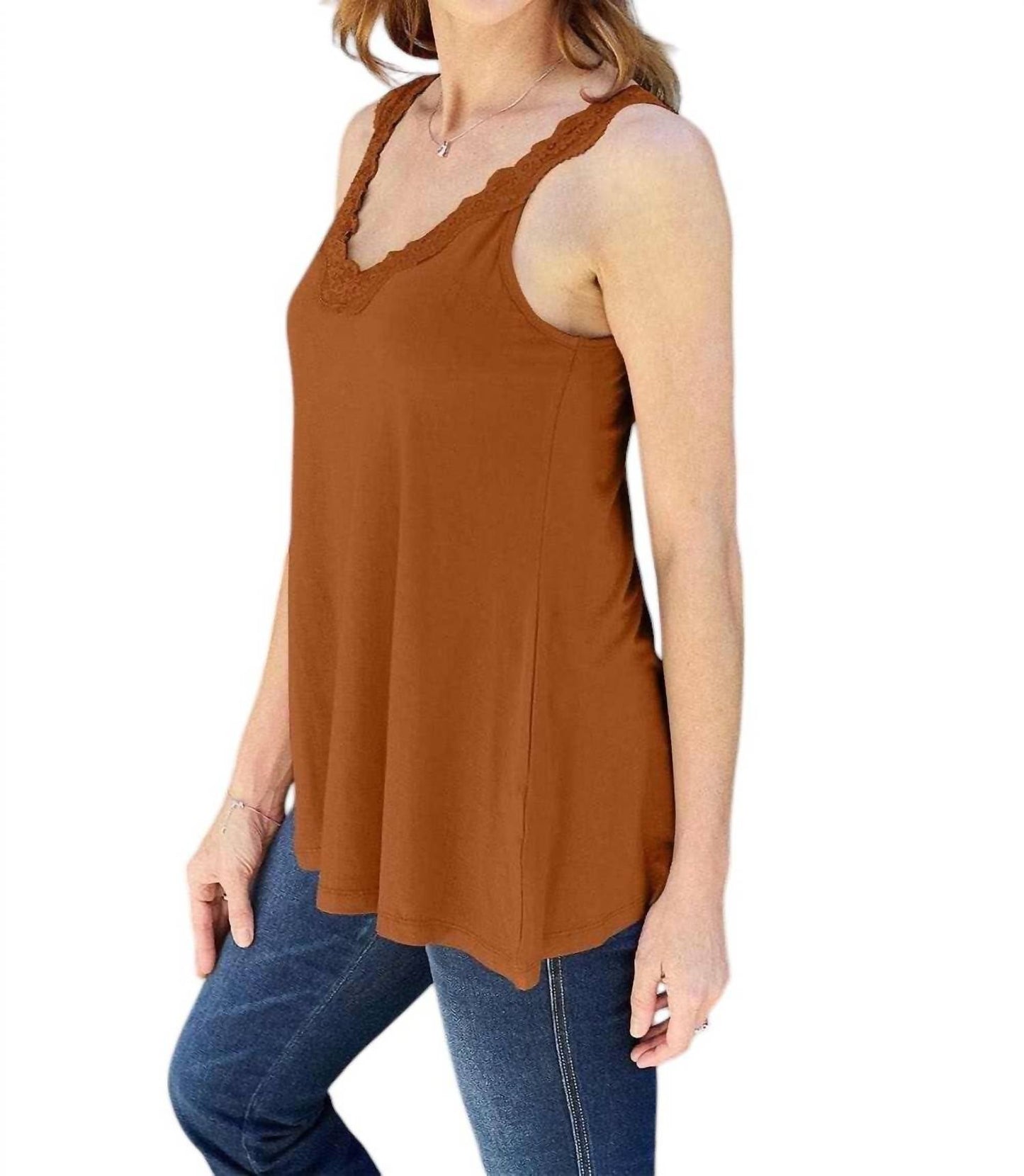 Basic Bae - Effortless Elegance Lace V-Neck Cami