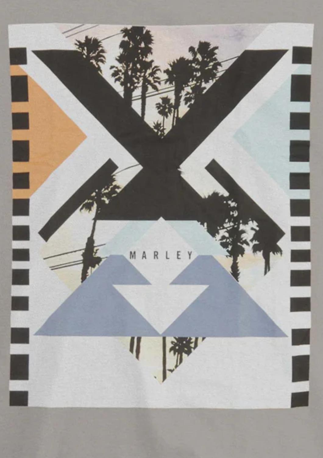 Bob Marley - Men's Geo Palm Photo Short Sleeve T-shirt