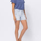 Judy Blue - High Waist Cuffed Serape Patch Destroyed shorts