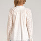 Elan - Long Sleeve Eyelet Top