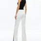 Alice + Olivia - Lara Mid Rise Side Stripe Slit Pant
