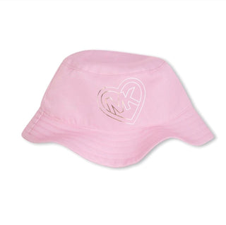 Michael Kors - Girls Monogram Print Swimsuit + Hat Set