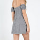Honey Punch - Off The Shoulder Gingham Dress