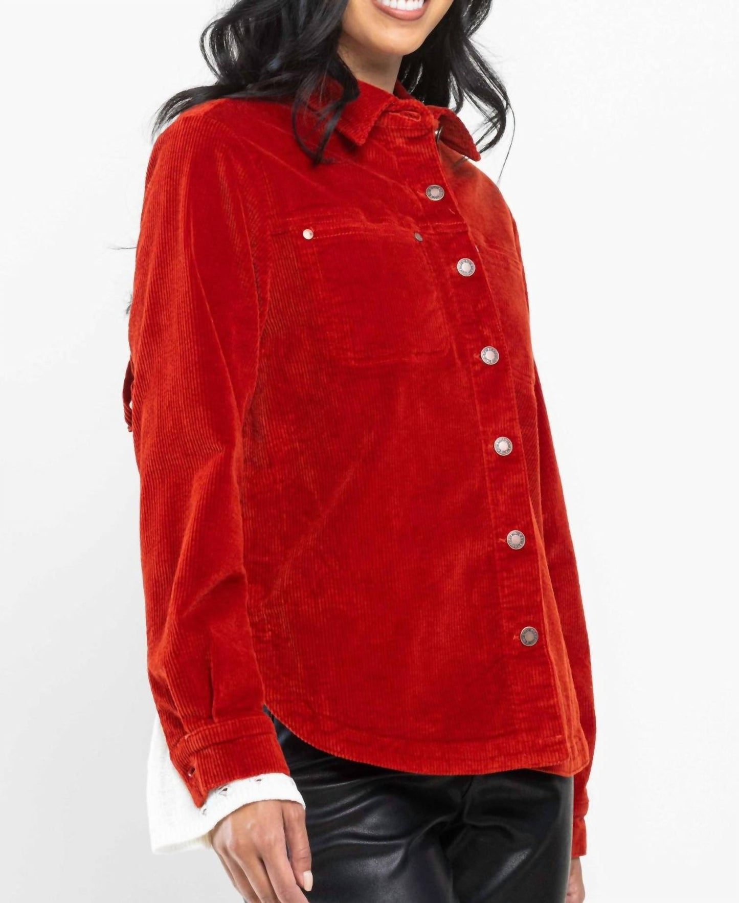 Judy Blue - Corduroy Fringed Back Jacket
