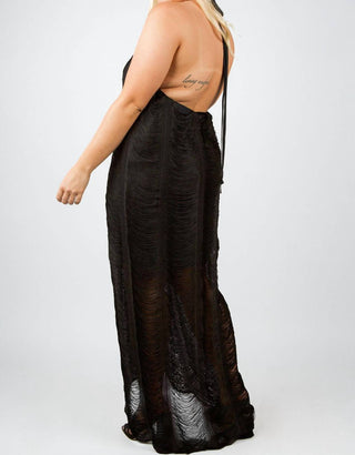 Adriana Contreras - Strappy Halter Maxi Dress - Plus