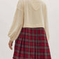 Entro - Twofer Sweatshirt & Plaid Skirt Dress