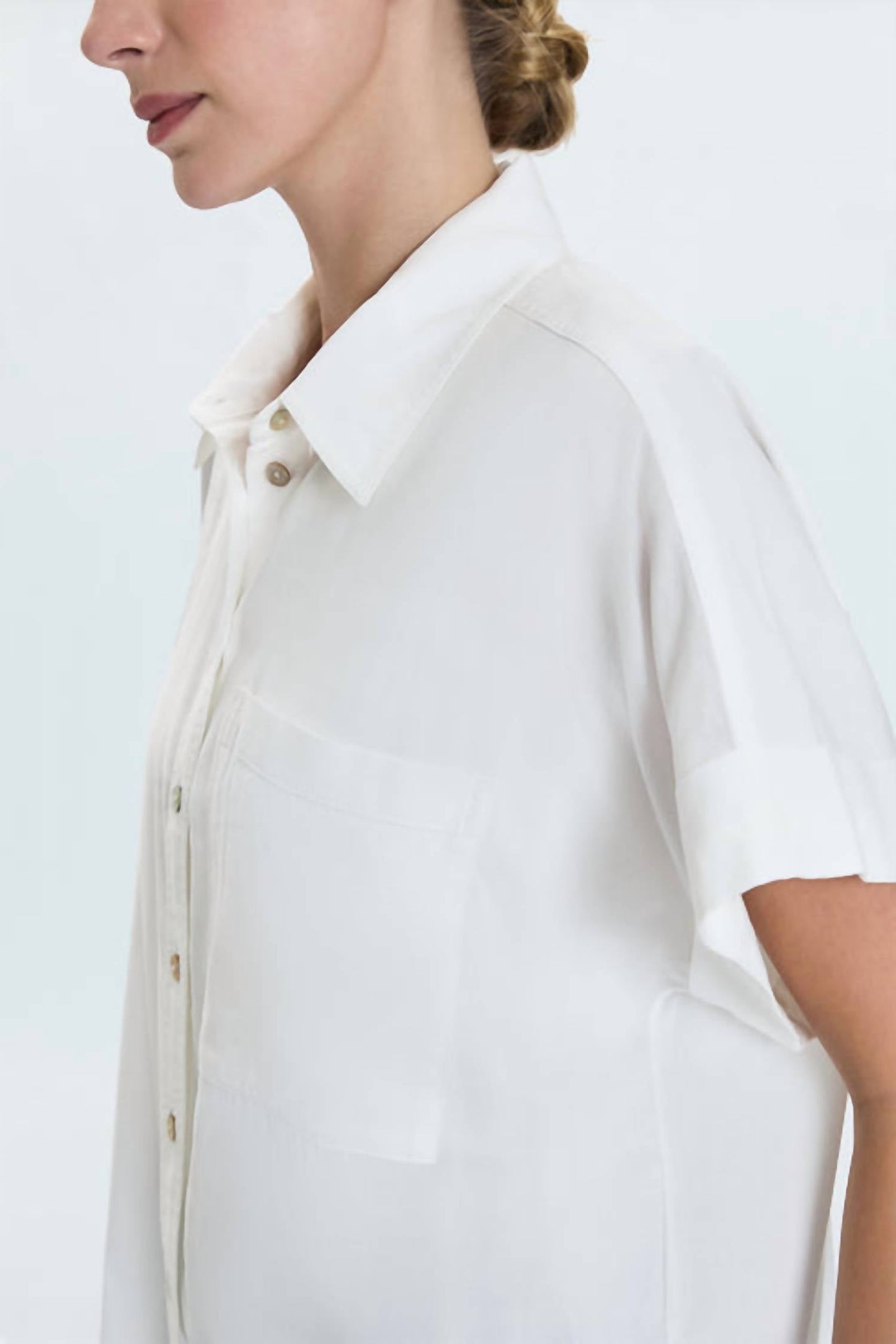 Pistola - Donnie Short Sleeve Button Up Top