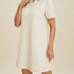 Double Take - Textured Short Sleeve Dress