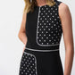 Joseph Ribkoff - Polka Dot Sleeveless Sheath Dress