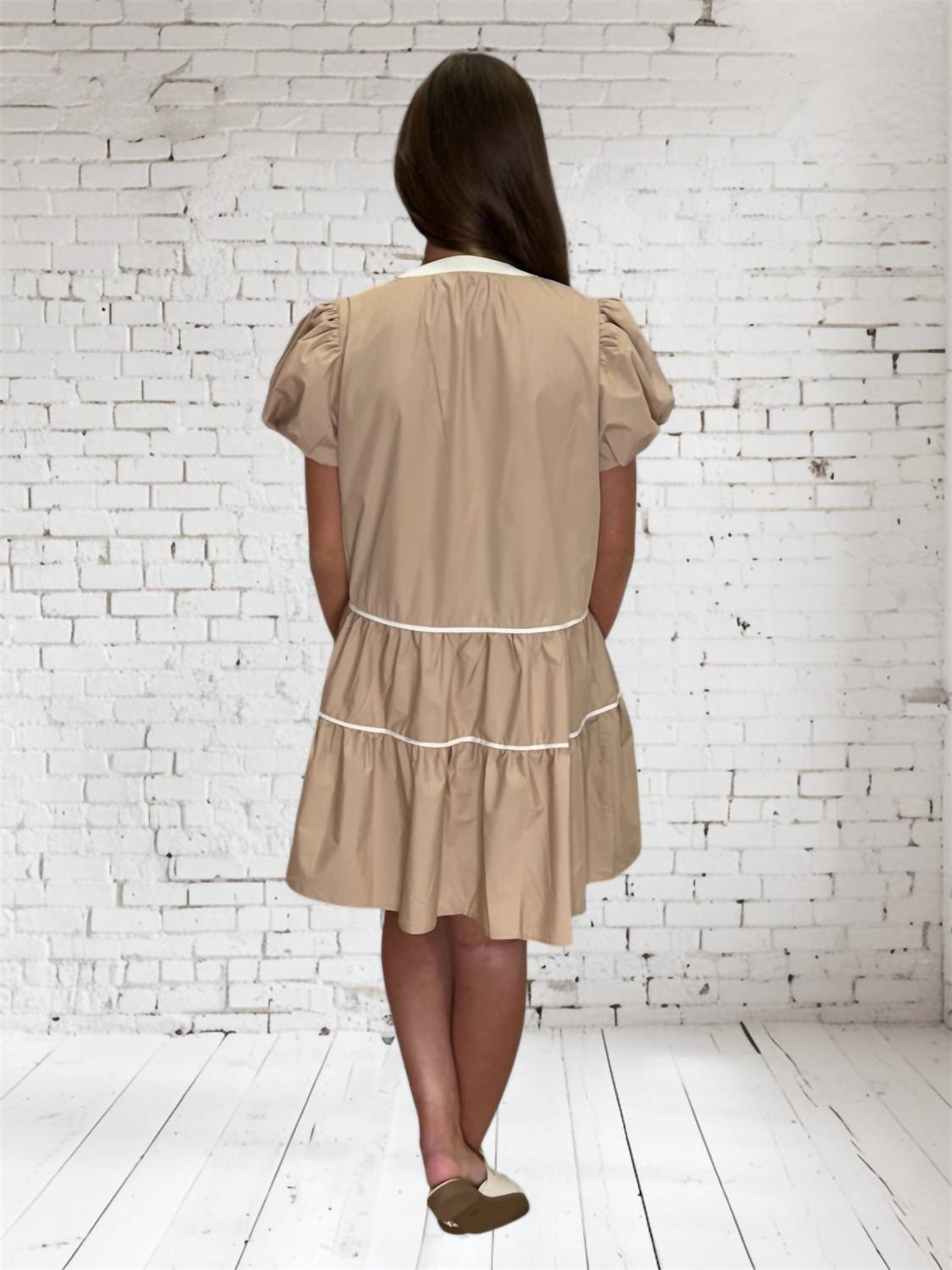 Entro - Women's Pintuck Bubble Dress