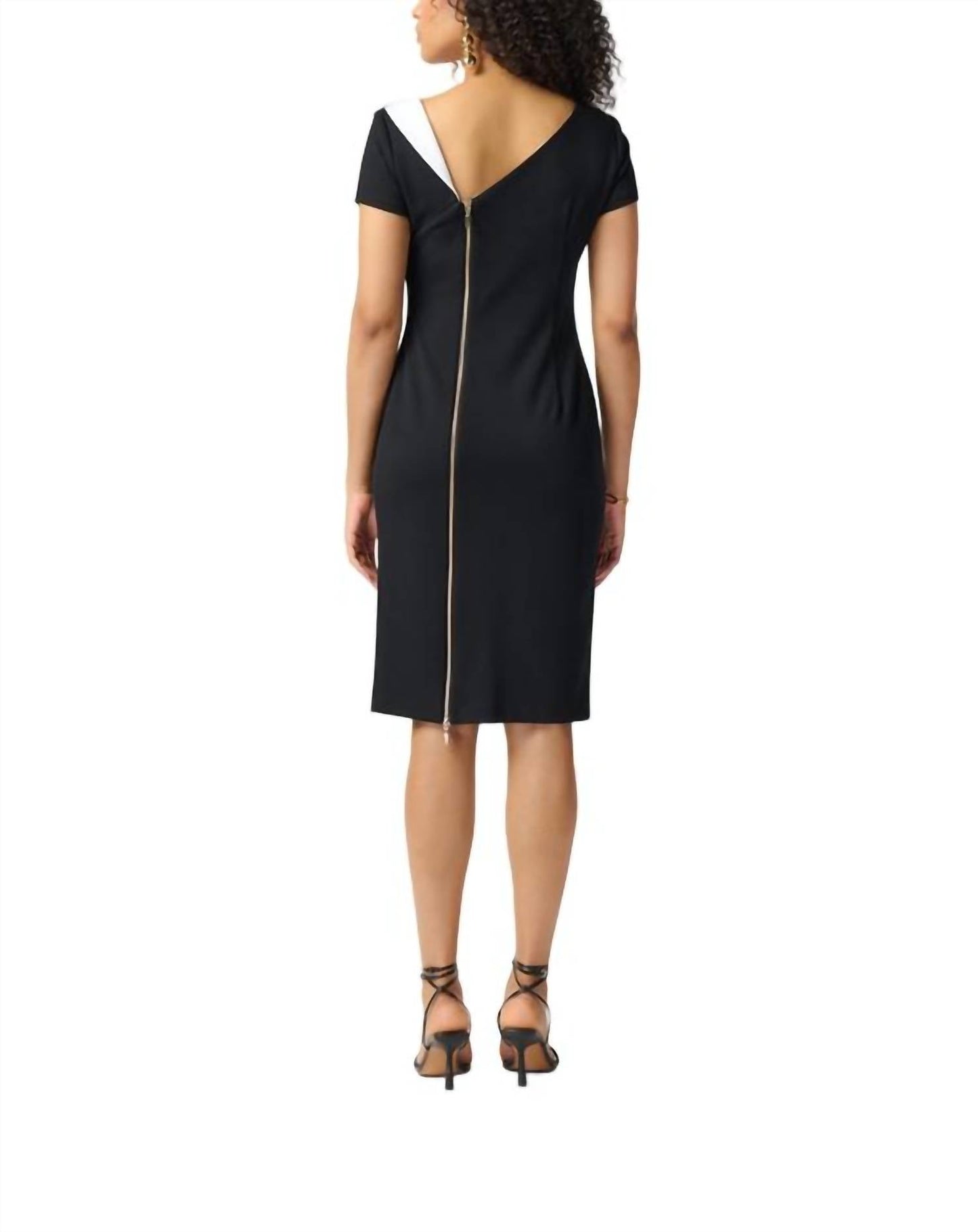 Joseph Ribkoff - Two-tone Asymmetrical Dress