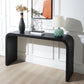 Black Wood Console Table, 59in Entryway Table