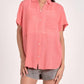 Elan - Short-sleeve Button Down Top