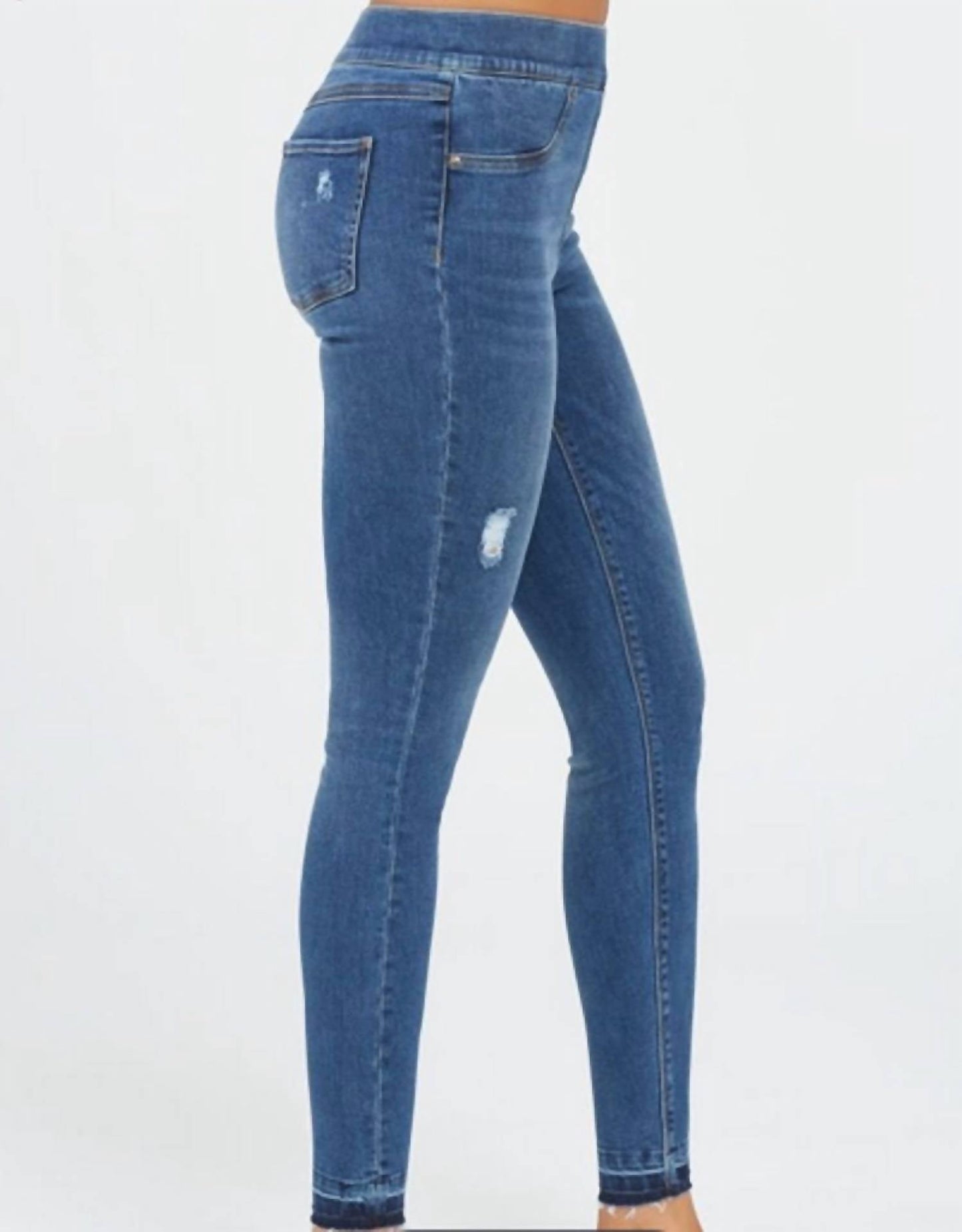 Spanx - Women's Distressed Ankle Skinny Jeans
