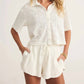 Z Supply - Madrid Knit Eyelet Button Up Top