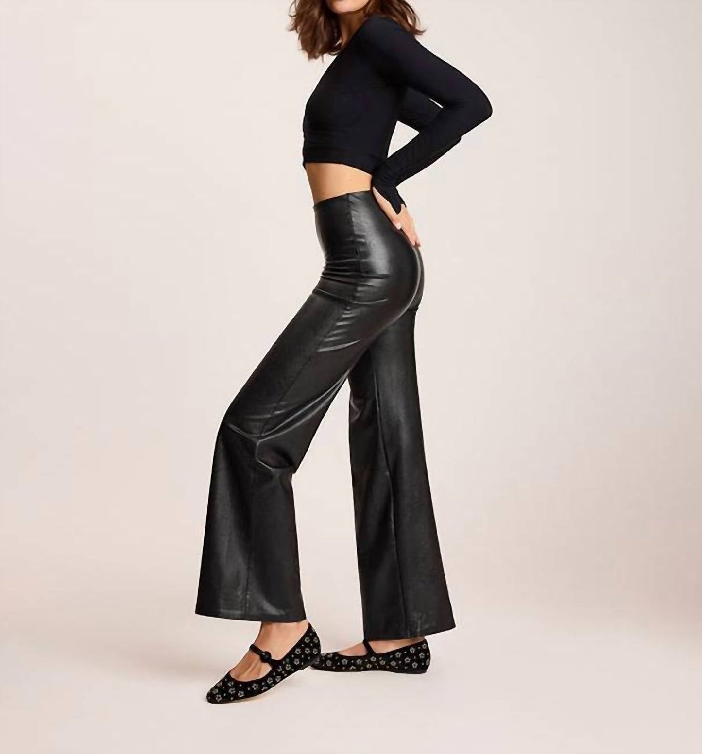 Commando - Faux Leather Wide Leg Pants