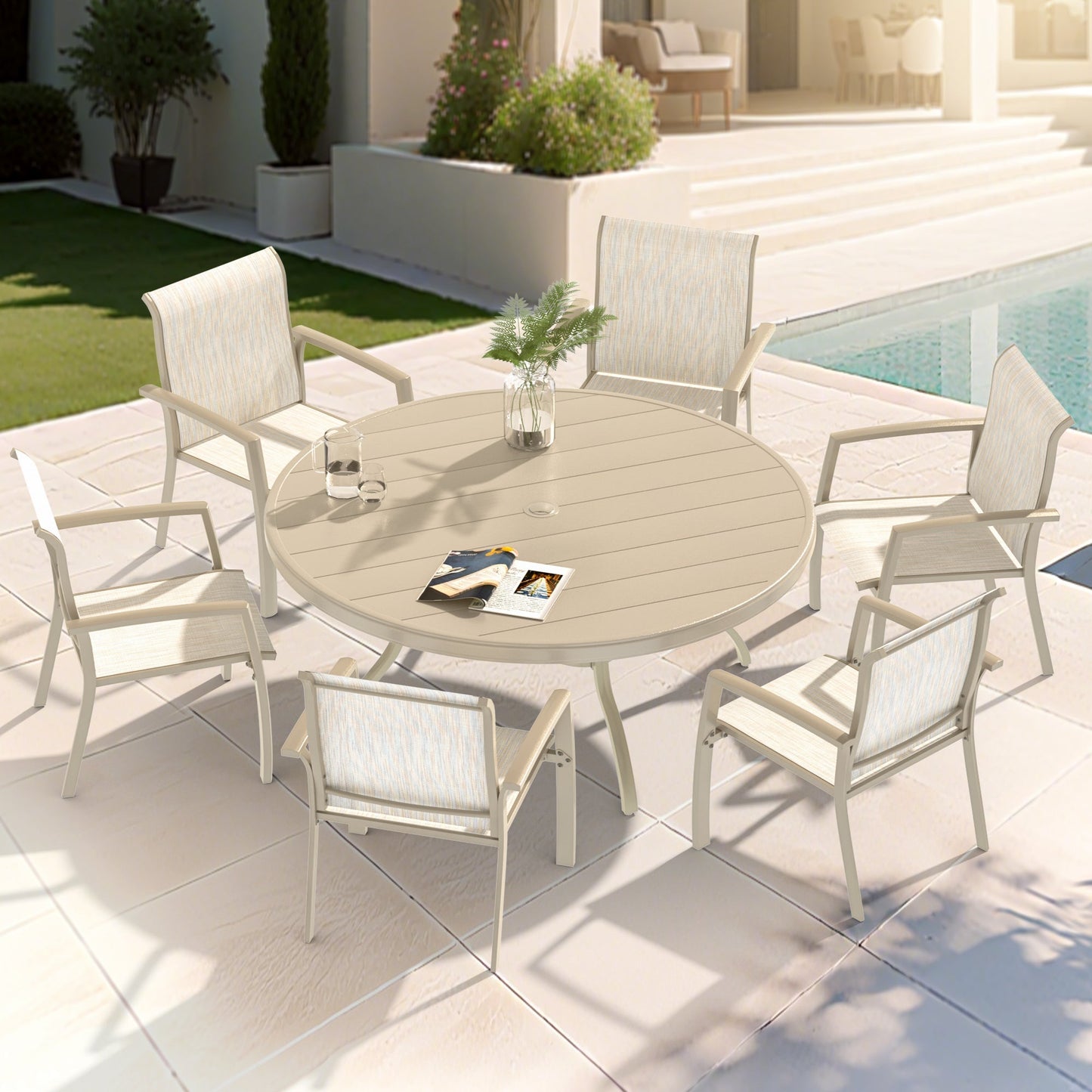 7 Pieces Patio Dining Set