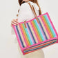 Urban Expressions - Women's Candi Stripe Tote Bag