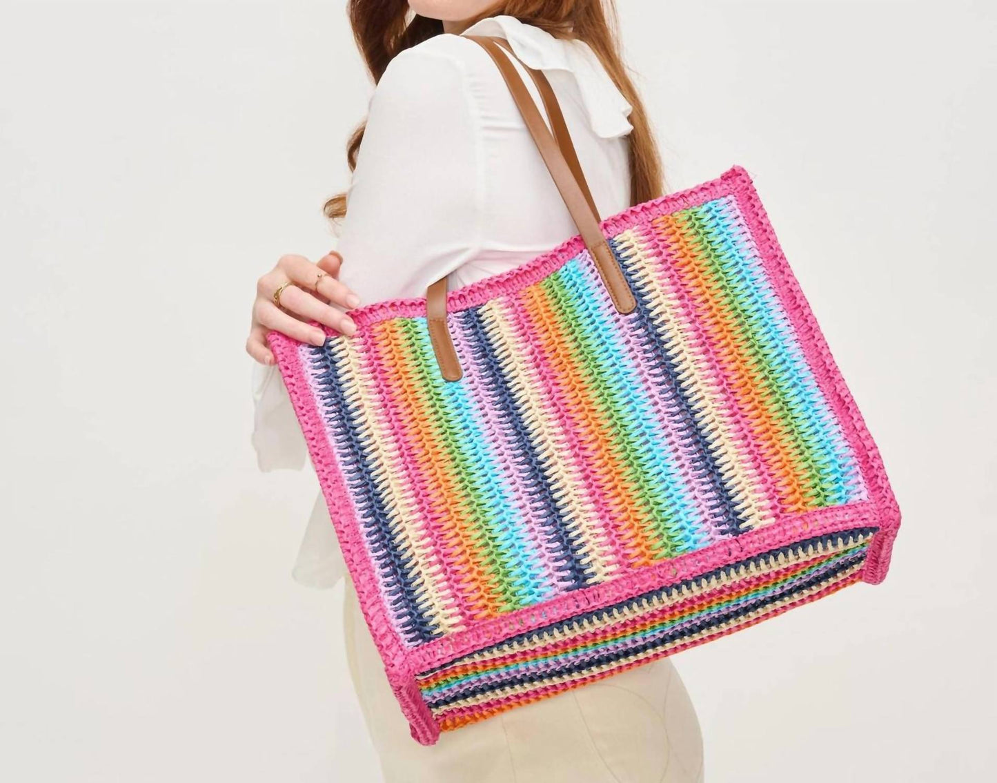 Urban Expressions - Women's Candi Stripe Tote Bag