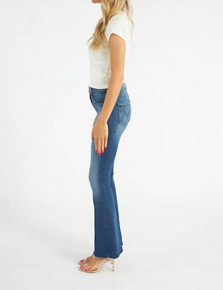 Mother - Cruiser Sneak Fray Flare Mid Rise Jeans
