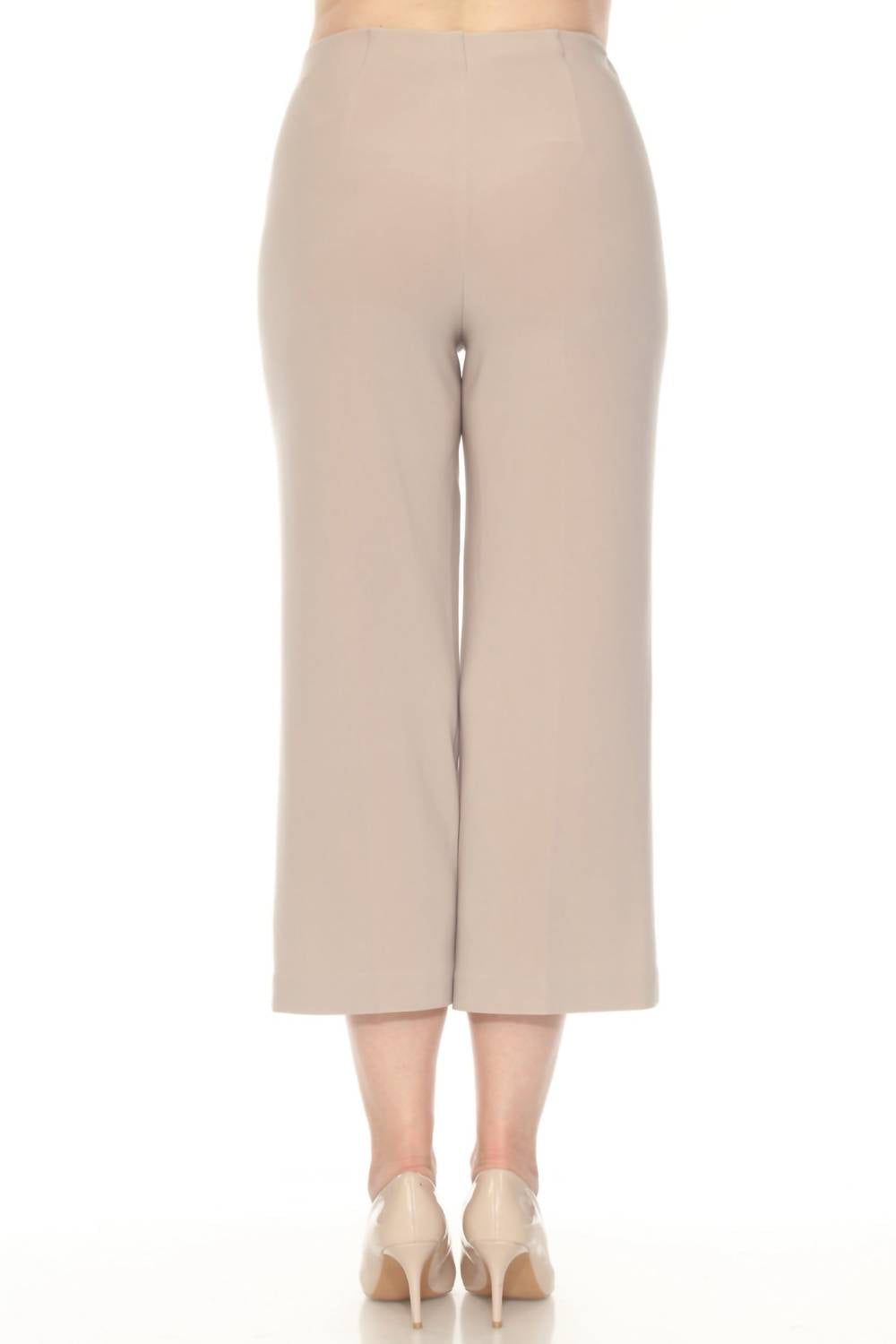 Joseph Ribkoff - Pull On Cropped Wide Leg Pants
