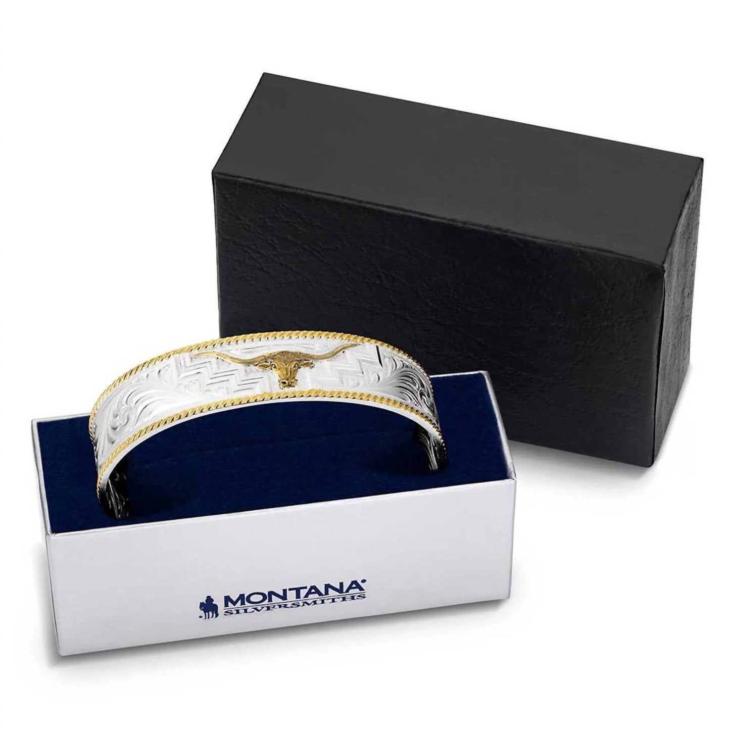 Montana Silversmiths - Longhorn Trails Cuff Bracelet