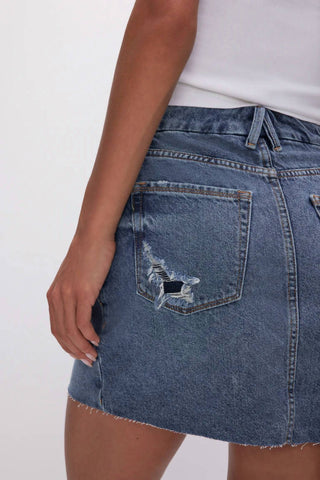 Good American - Cut Out Mini Skirt